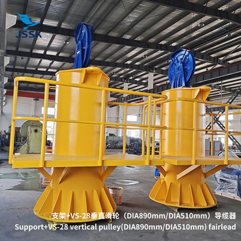 支架+垂直滑輪導(dǎo)纜器